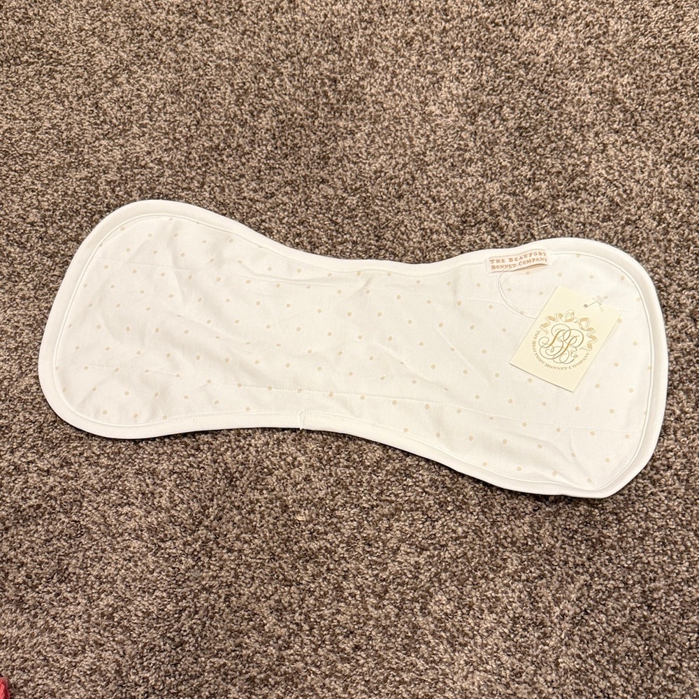 The Beaufort Bonnet Company Cream Dot Baby Cloth